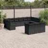 VidaXL Garden Lounge Set with Cushions 13 Pcs Black Wicker 3250284