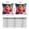 Kiss All The Time Pink Square Pillow Case Harrys Music Styles Cushion Covers Funny Decorative Pillowcover For Sofa 45*45Cm