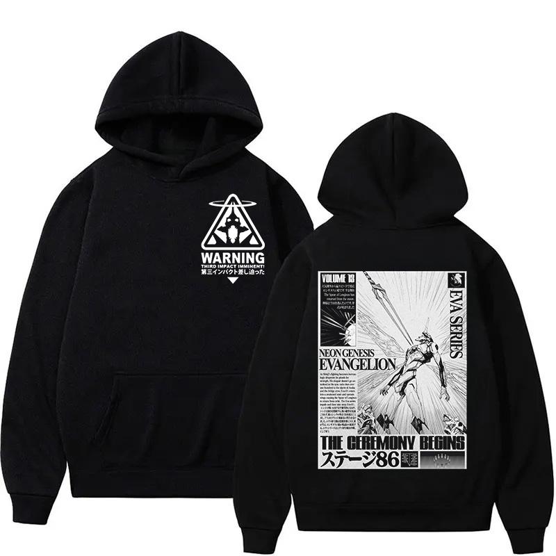 Nieuwe Evangelion Anime Eva Bedrukte Hoodie Sweatshirt Heren en Dames Hoodie Heren Tops Sport Hoodie Harajuku Y2K Hoodie