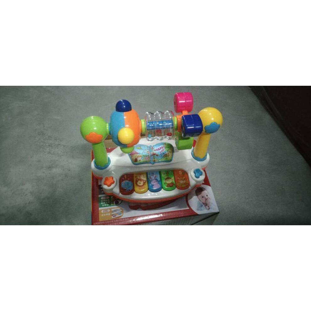 QTBIUQ Musical Piano Toy with Lights & Music, Compatible with Learning, Interactive Play for Toddlers 1-3 Years, Develops Motor Skills