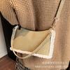 Korean niche underarm bag women's autumn and winter 2025 new trendy fashion plush casual suede shoulder small square bag