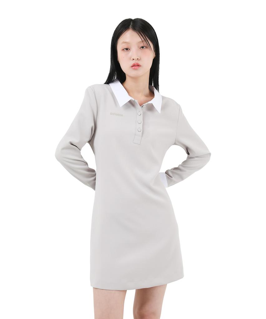 Catharsis Corset Collar Dress Beige One Size