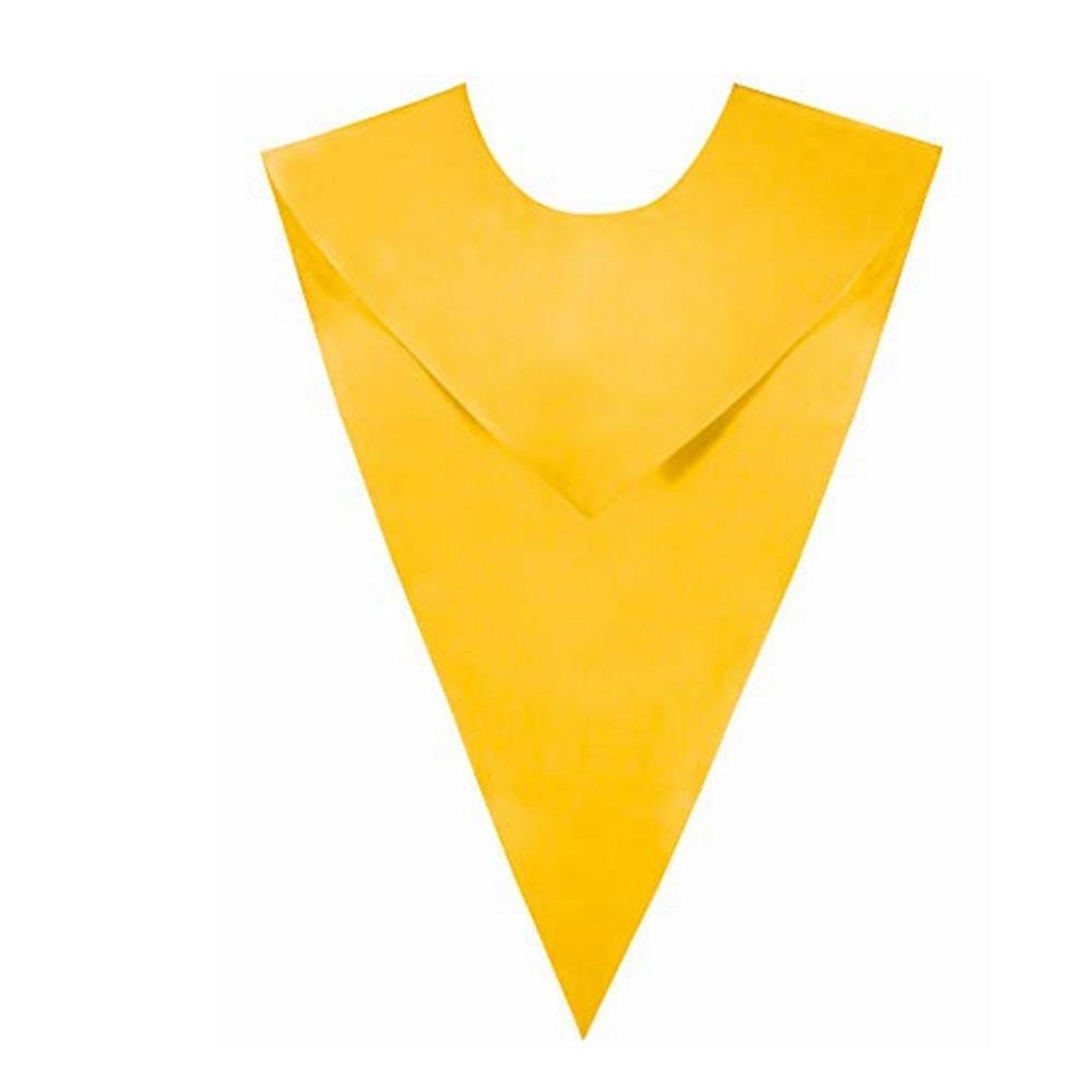 

Satin Doctoral Stole Plain Academic Celebration Accessories Graduation Stole Choir Performance Adults жёлтый