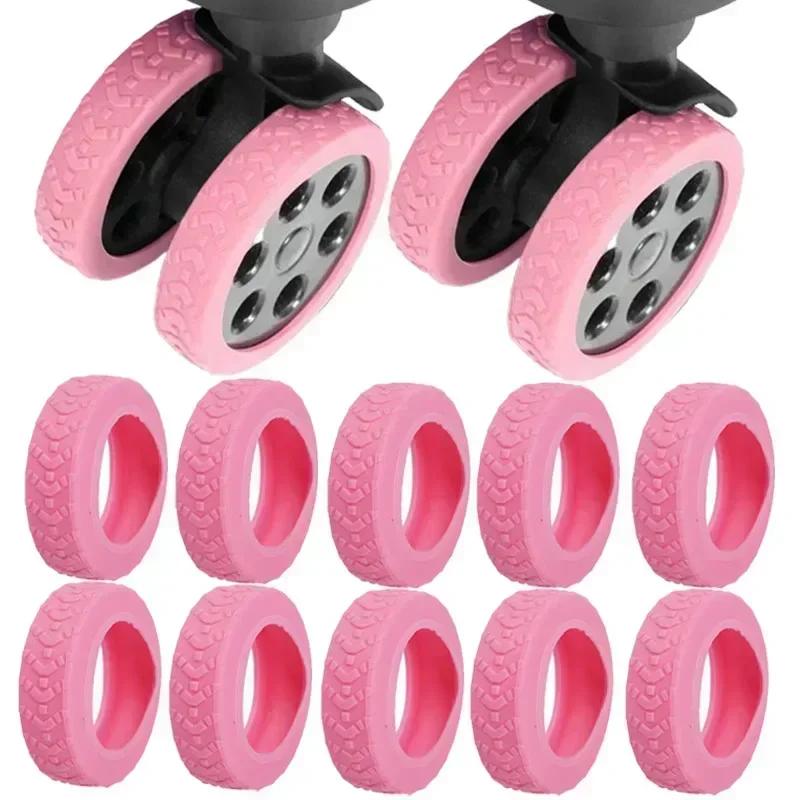 Silicone Suitcase Wheel Protection Case with Silent Sound Travel Luggage Caster Shoes Reduce Noise Trolley Box Casters Cover