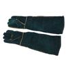 60Cm Length Pet Bite Tough Glove Extended Cuff Thick Cowhide Anti Scratch Glove Tear Proof Sturdy Texture