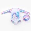 Girl's Long-Sleeve Mermaid Princess One-Piece Swimsuit