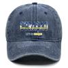 Curacao Flag Color Printed Baseball Cap Washed Distressed Dad Hat Casual Sun Hat Unisex For Outdoor Sports And National Team