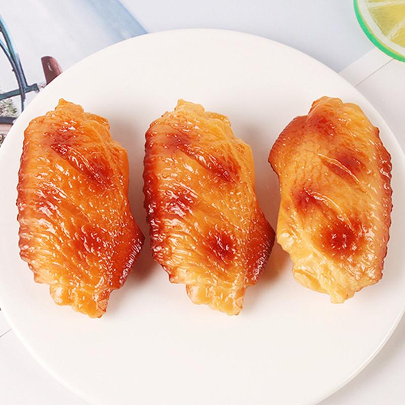 5PCS Fake Food Simulation Chicken Thighs and Wings Kitchen Model Props Burger Shop Window Decoration Wedding Party Home Decor