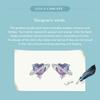 BAMOER 925 Sterling Silver Gradient Starry Stud Earrings Romantic Love Earrings For Women Girl Gift Fine Jewelry Everyday Wear