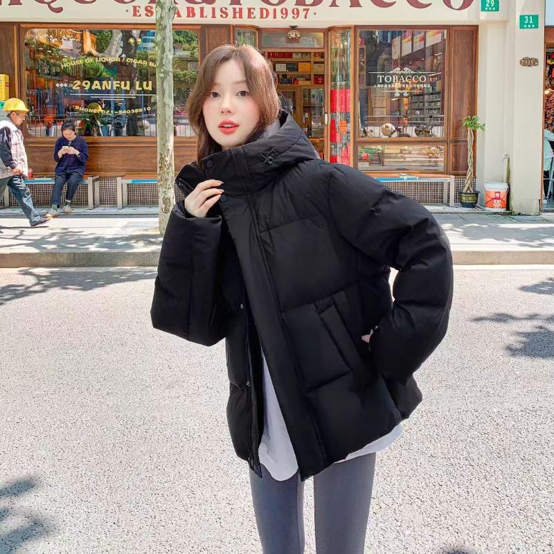 Gu Ji Women's Short Down Jacket Women's Thickened Loose Hooded Small Man New Winter Jacket