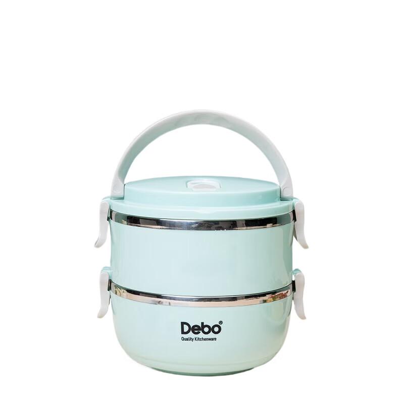 DePuo Ailaier 1.4L 304 Stainless Steel 2-Layer Insulated Lunch Box