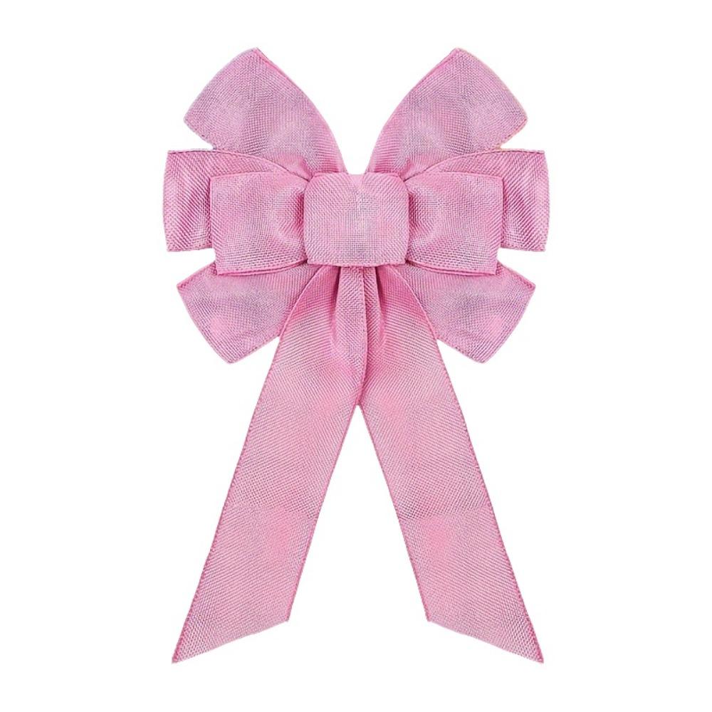

Fashion Large Size Spring Wreath Bow Colorful Design Handmade Easter Wreath Bow Wreath Ribbon Bows Door Hanger розовый