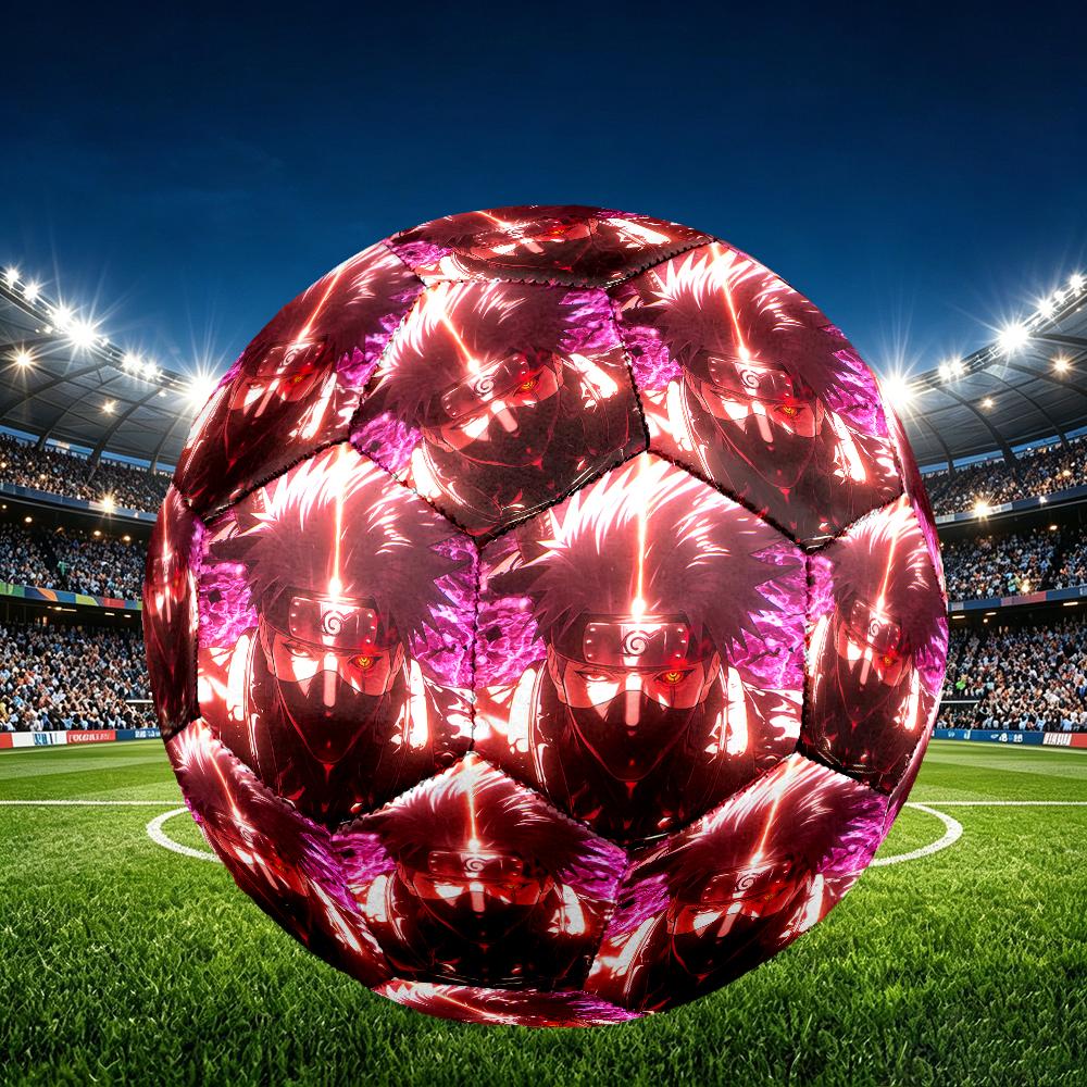 1pc Game Role Naruto Size 5 Soccer Ball, Standard Sport Football Firm Stitching for Training And Match, Gentle on the Feet, Durable and Unique