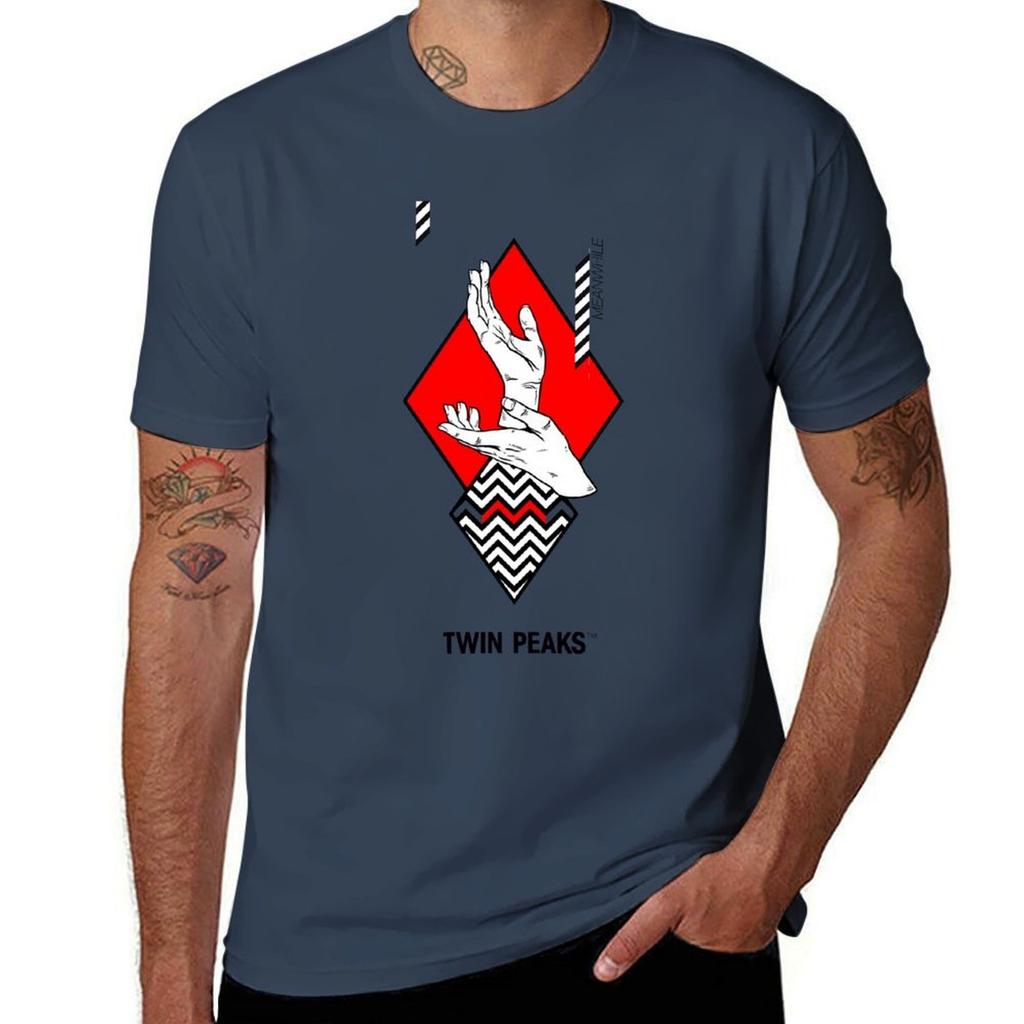 Meanwhile. Twin Peaks. T-Shirt T Shirts Cotton 100% Man T Shirts Graphic T-Shirt