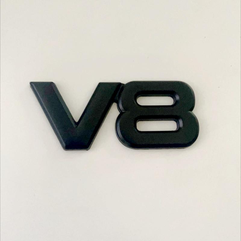 

3D Металлический Логотип V8 Автомобильный Объем Двигателя Задний Багажник Значок Накладка На Крыло Автомобильная Наклейка Значок Наклейка Для Toyota Volkswagen чёрный