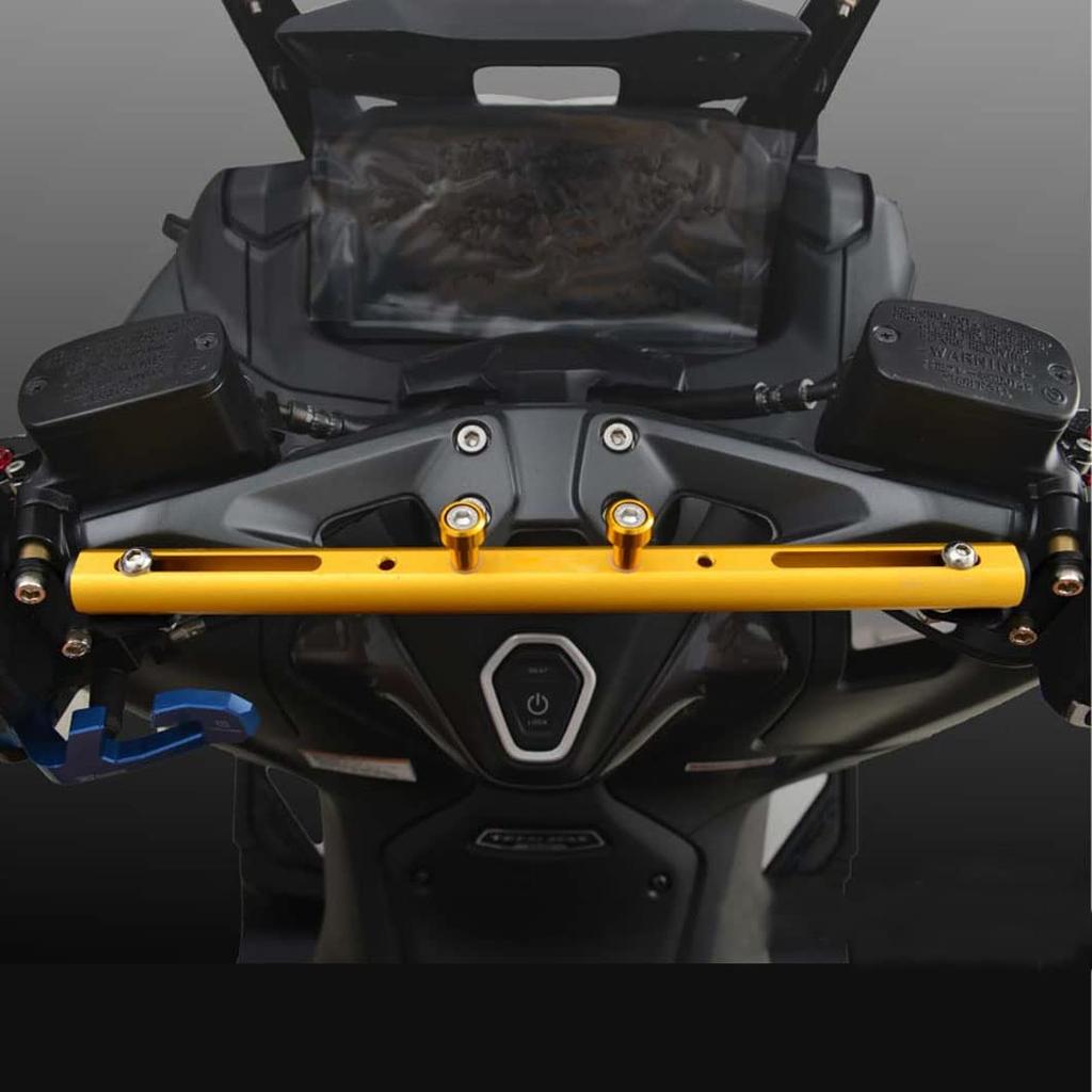 LEDISHUN Motorcycle Clamp Bar Holder for TMAX560 and TMAX530 Multi-Bar (20-23) (17-19) (T-MAX560 (22-23), Gold)