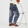 Boys' Washed Loose Straight-Leg Jeans
