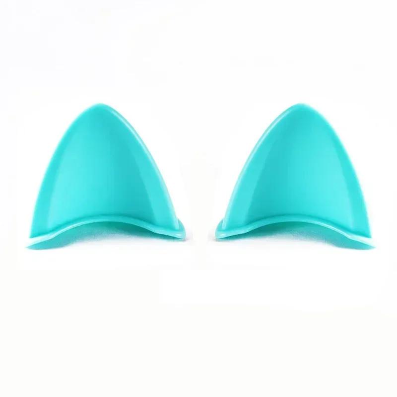 2pcs Helmet Cat Ears Decoration Moto Electric Car Driving Styling Cute Cat Ears Stickers Decor Helmet Accessories