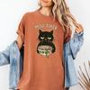 Miso Tired Black Cat Ramen Bowl Tee Funny Exhausted Kitty Shirt Retro Japanese Noodle Gift