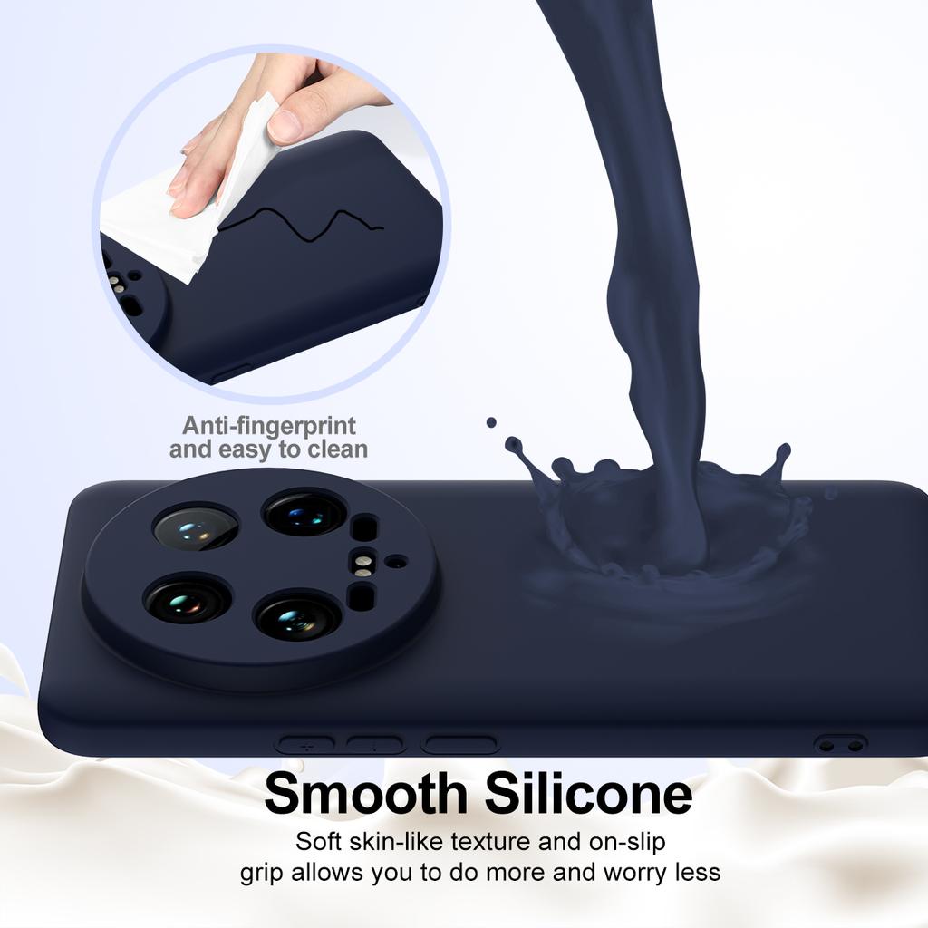 For Xiaomi 14 Ultra Magnetic Case Anti-Drop Liquid Silicone Phone Cover