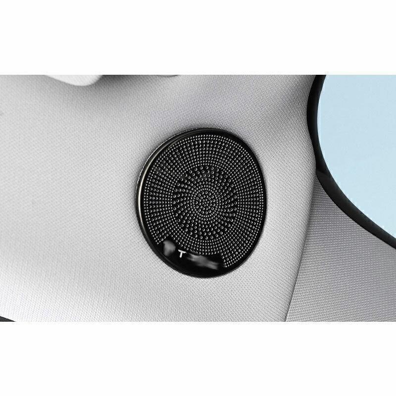 For Tesla Model 3 2017-2023 Black Titanium Roof A Pillar Speaker Cover Trim 2pcs