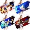 Sonic Beach Towel Microfiber Bath Towel For Kids And Adults Soft And Cozy With Eye-catching Design