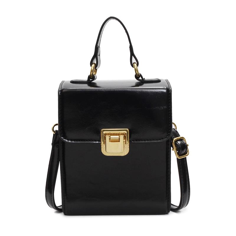 

Handbag Women s New Shoulder Bag Premium Textured Versatile Messenger Small Square Bag чёрный