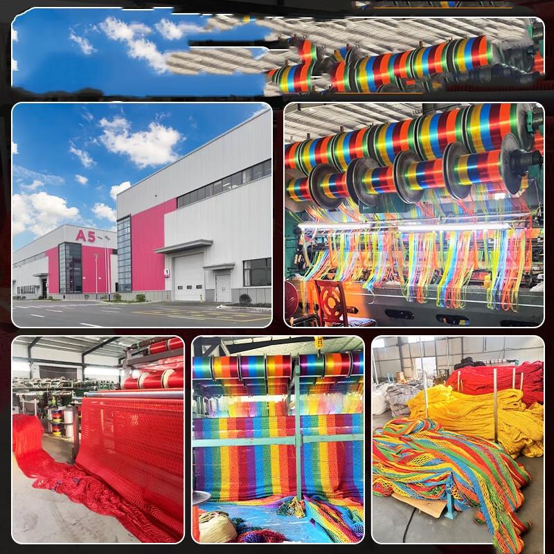 WEZHO Colorful Knotless Nylon Safety Net for Play