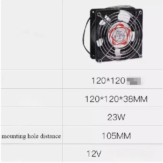 1PCS Refrigerator Freezer Aluminum Fin and Copper Tube Heat Exchanger with Fan Small Shell Condenser Radiator Fan
