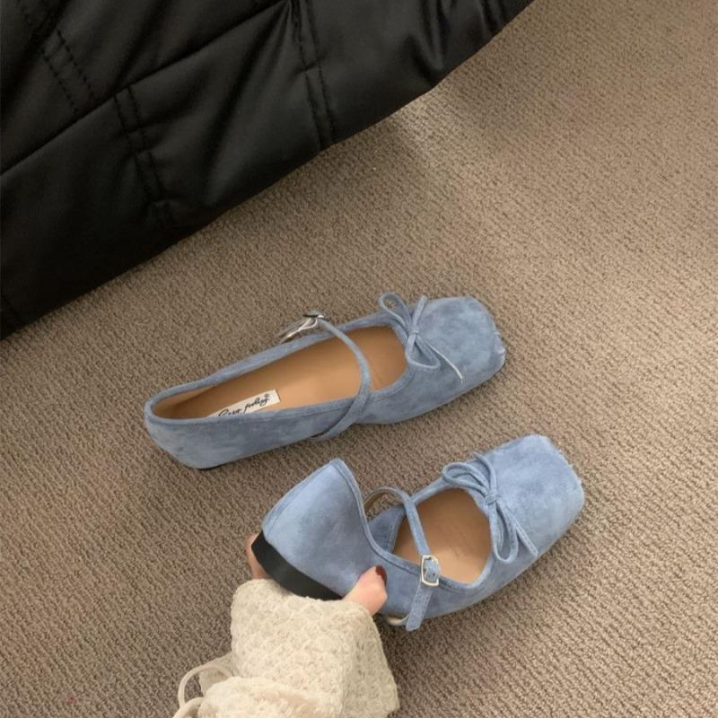 Fashion Women Flats Fashion Square Head Single Shoe Soft Sole Ballet Flat Shoes for Women Mary Janes Shoes comfort Loafers Zapatos Mujer