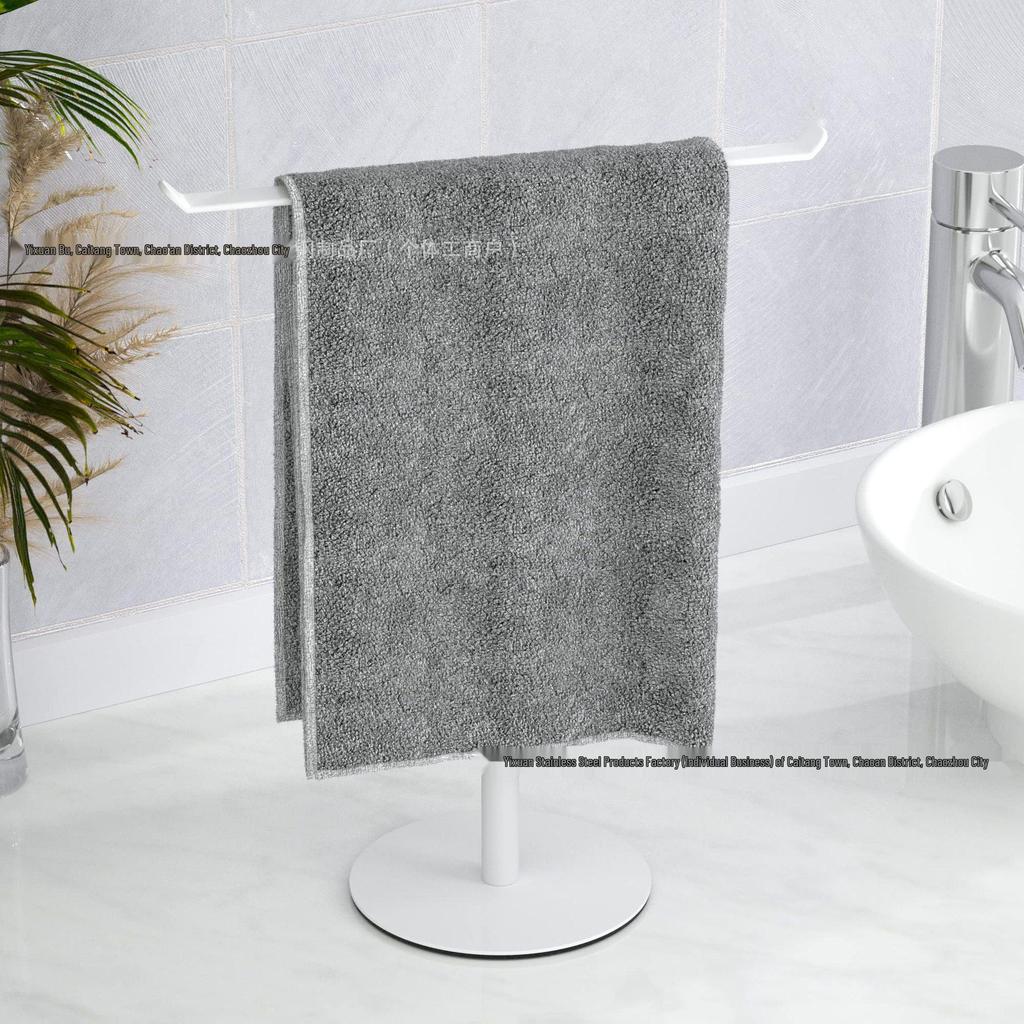 Space-Saving Vertical Towel Rack for Bathroom or Kitchen Countertop Storage