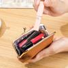 Women's Genuine Leather Mini Coin Purse - Fashionable Cowhide Lipstick Storage Bag