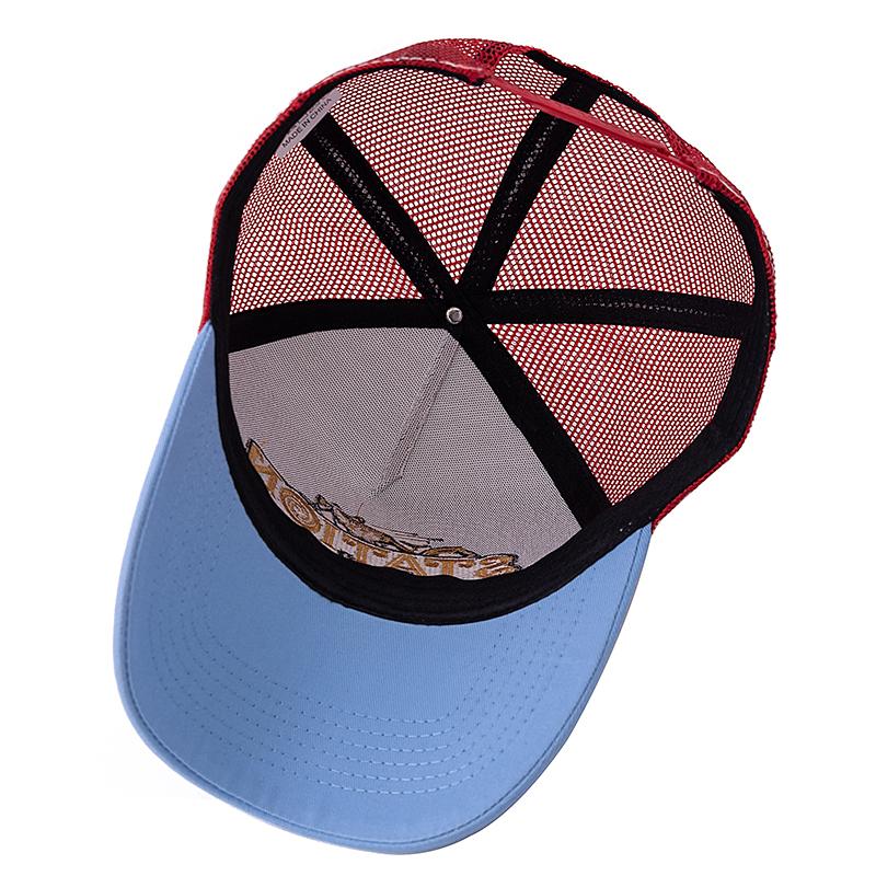 Unisex Mesh Trucker Klobouk Letní prodyšná čepice Vyšívací vzor dopisů Streetwear Baseballová čepice