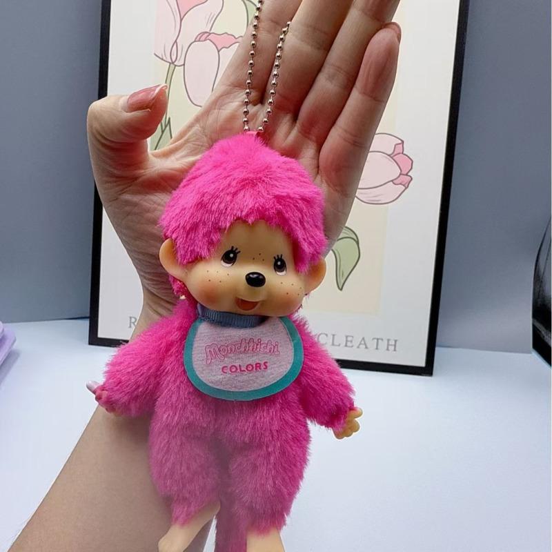 Neuer Anime Monchhichi Anhänger Plüschtier Cartoon Niedlicher Monchhichi Stehende Verwandlung Mehrere Plüschtiere Greifautomat Puppen