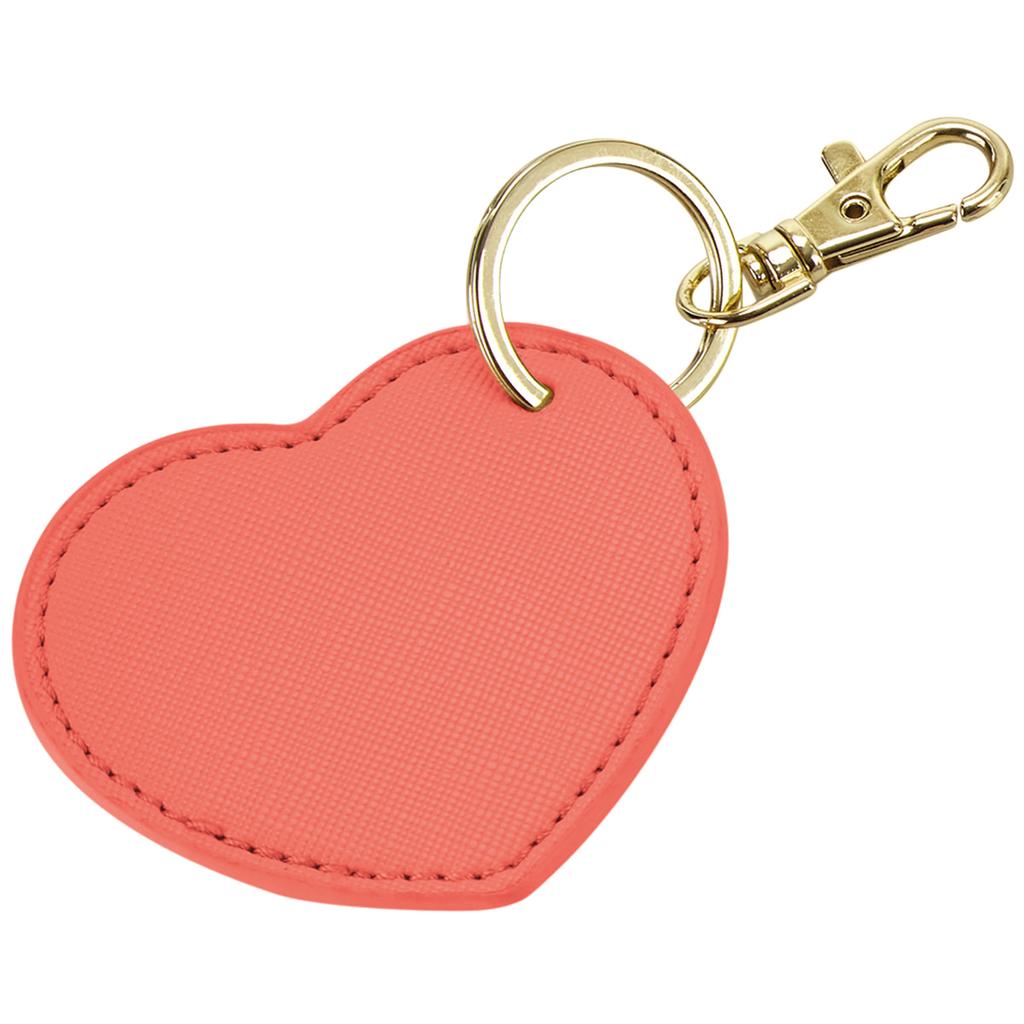 BagBase Boutique Heart Leather-Look PU Keyclip
