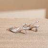 Internet celebrities popular Baotou sandals women's summer thin women's shoes square buckle with empty single shoes stiletto high heels