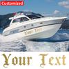 1PC Custom Only Text Boat Stickers Waterproof for Yacht Motorboats Kayaks Car Self-adhesive Modified Vinyl Decals 7