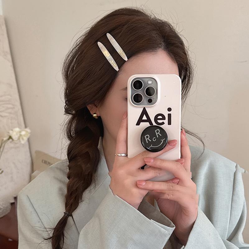 Acrylic Irregular Smudge Hairpin Spring and Summer Simple and Versatile One-word Clip Fashion Casual Hair Accessories Headgear