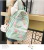 2023 New Cartoon Printed Backpack For Girls Korean Version Cute And Lightweight Nylon Material Breathable And Durable School Shoulder Bag