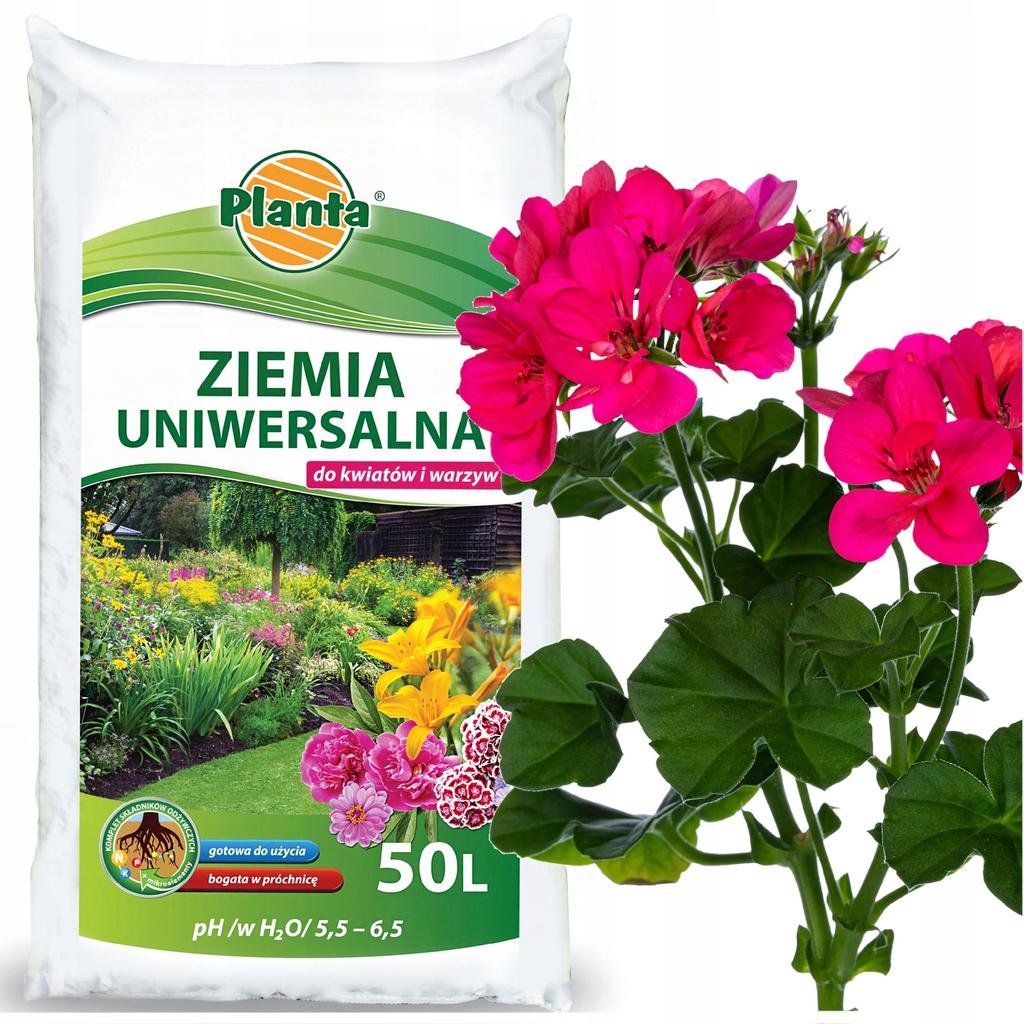 Planta ziemia uniwersalna do kwiatów i warzyw pH 5,5-6,5 50L