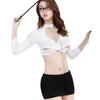 Sex Lingerie Women's Sexy Secretary Uniform Suit Skinny Hip Wrap Uniform Seduction Suit Cosplay