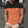 Letter Simple Men's T-Shirt Summer Casual Fashion Short Sleeve 3D Printed Daily Men's Top