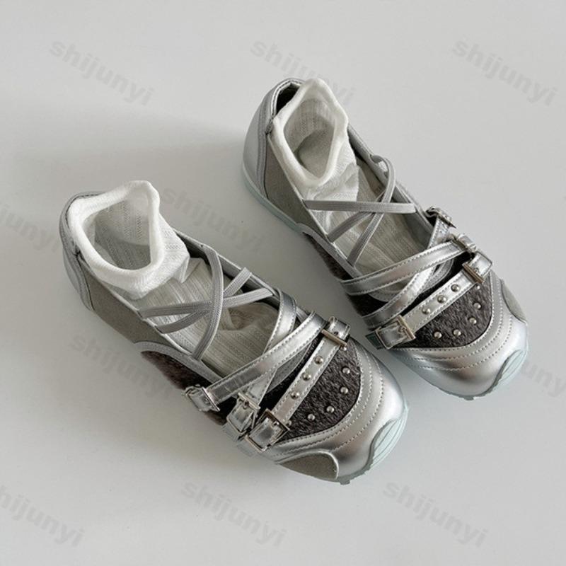 Fashion Retro Ballet Style Shallow Mouth Casual Mary Jane Shoes for Women Autumn 2025 Elegant Comfortable Versatile Buckle Single Shoes