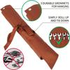 16 Pocket Wrench Storage Roll Bag  Brown Waterproof Oxford Cloth Tool Finishing Bag