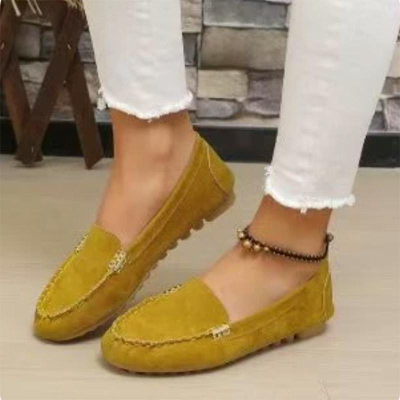 Shoes for Women Fashion Spring Autumn Women Casual Flat Shoes Slips Round Toe Denim Flat Loafer Plus Size Jeans Zapatos