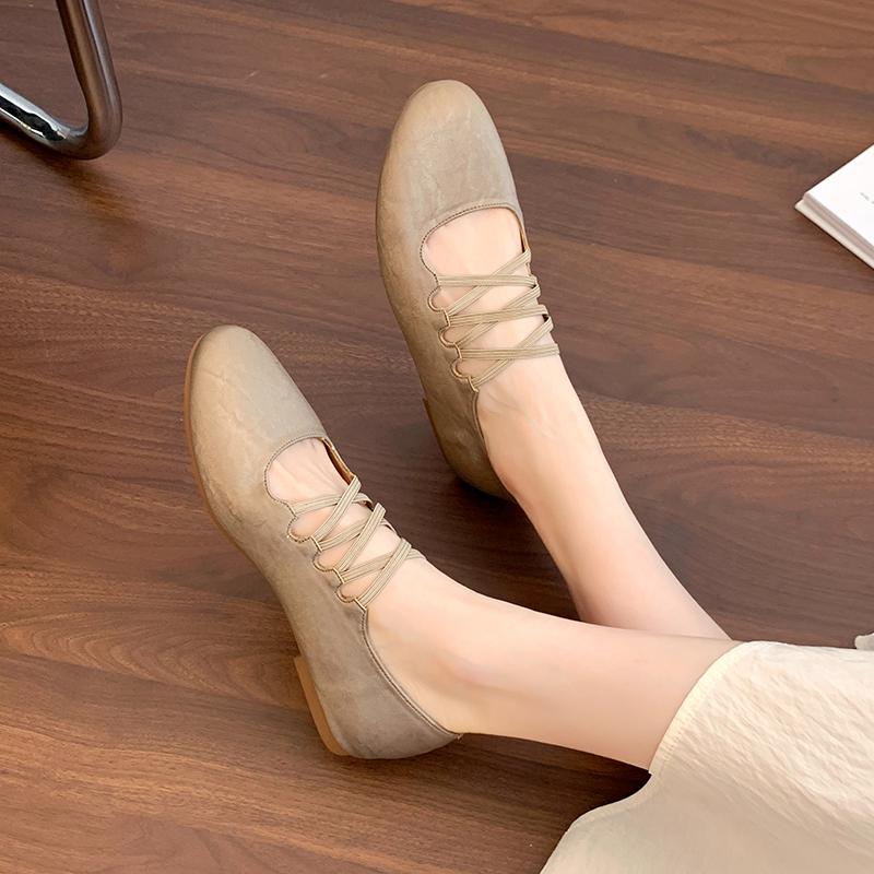 Fashion Women Flats Ballet Dance Shoes Soft Retro Loafers Shoes Fashion Designer Elegant Sandals 2025 Summer New Sneakers Dress Zapatos
