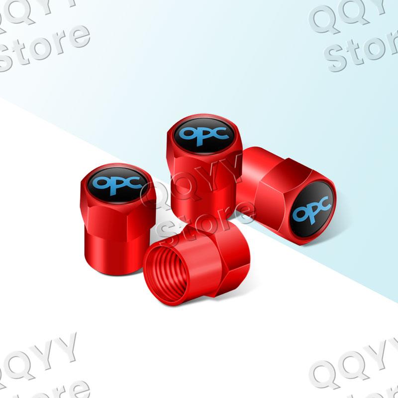 

4Pcs Metal OPC Line Logo Car Wheel Tire Valve Caps Tyre Rim Stem Airdust Covers For Opel Insignia Astra H J D Zafira Corsa E