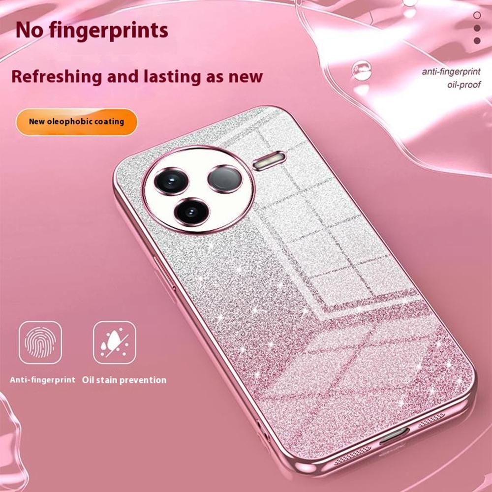 For Xiaomi Poco F7 Pro 5G/Redmi K80 5G Case Electroplating Gradient Glitter TPU Phone Cover