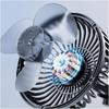 12V/24V USB Car Dashboard Fan - Adjustable Suction Cup Mount, 360° Rotating Clip- Fan for Vehicles