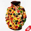Men's Clothing 3D Printed Funny Food Pizza Hoodie Men's Streetwear Men's Oversized Hoodie Pullover Men's Autumn Hoodie